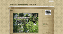 Desktop Screenshot of beniciahistoricalsociety.org